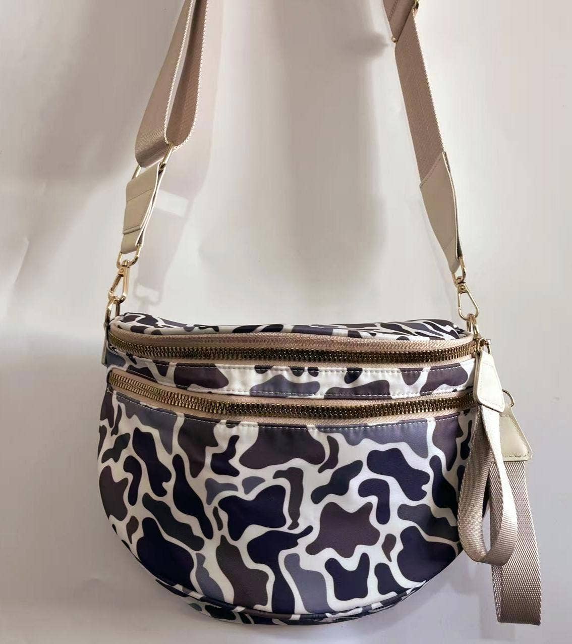 Grey Duck Camo Bum Bag Crossbody