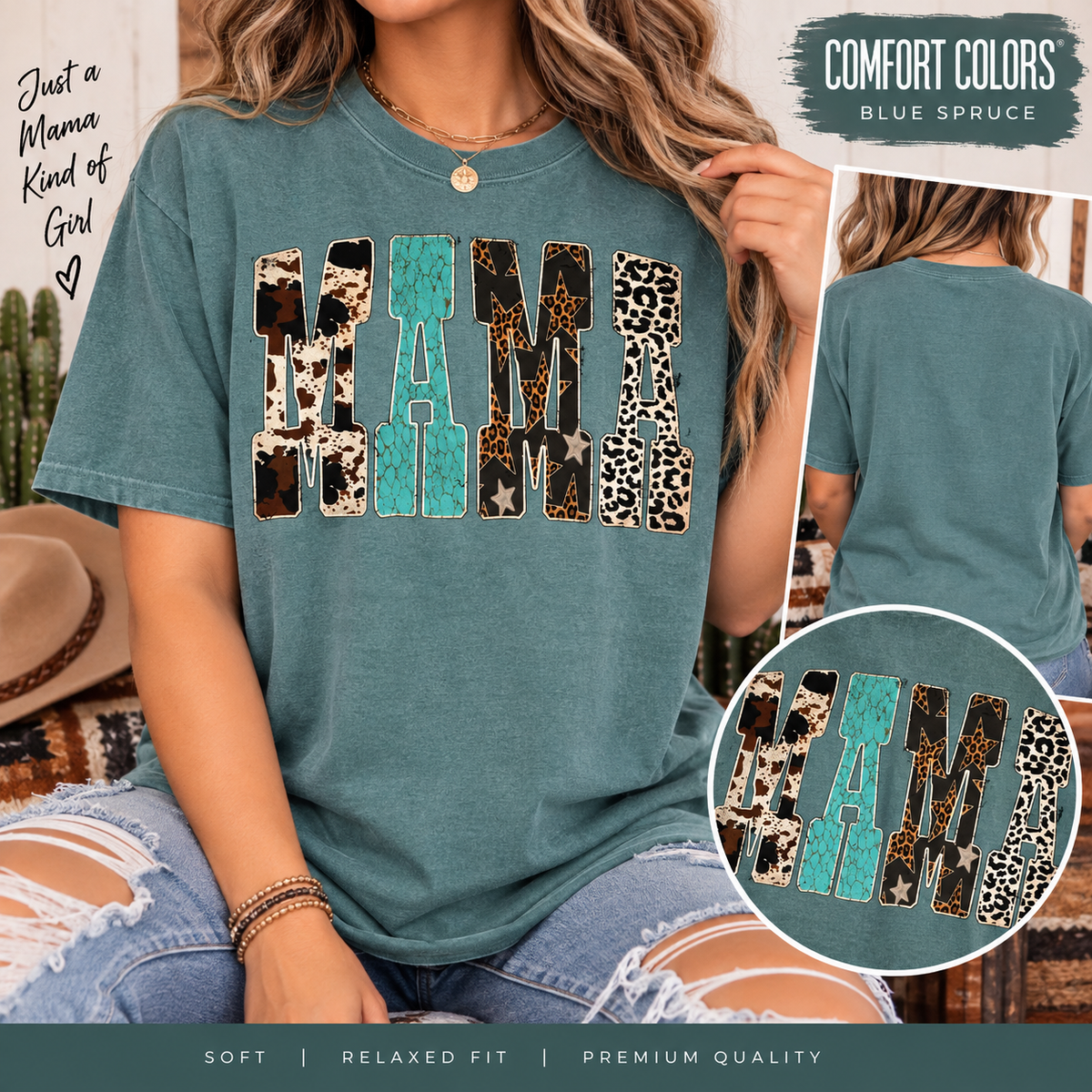 Comfort Color "MAMA" Graphic Tee