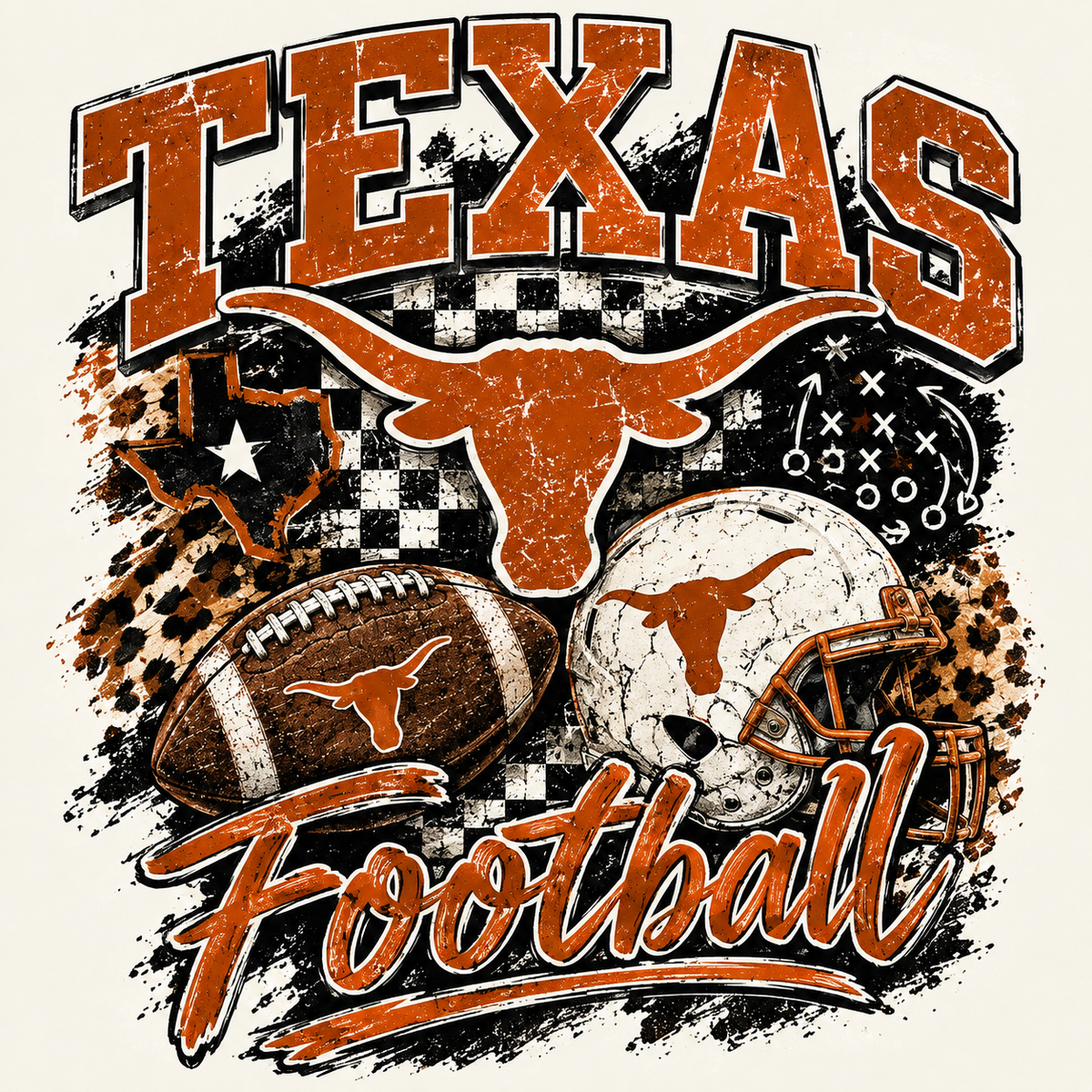 Comfort Color Texas Longhorn Graphic Tee