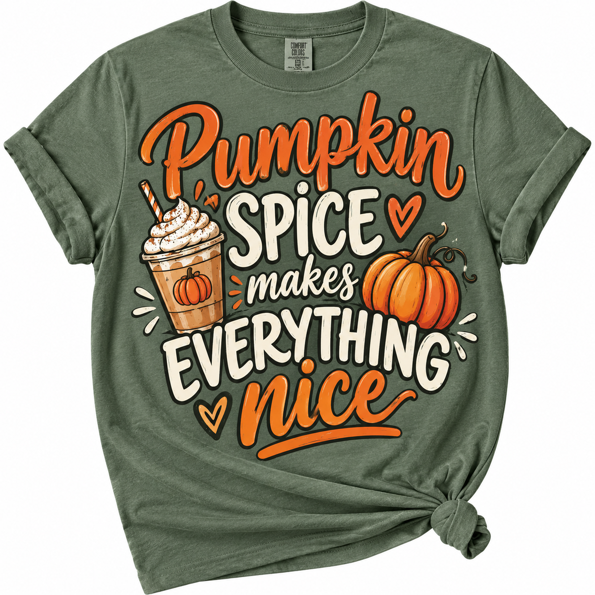 Comfort Color Pumpkin Spice Graphic Tee
