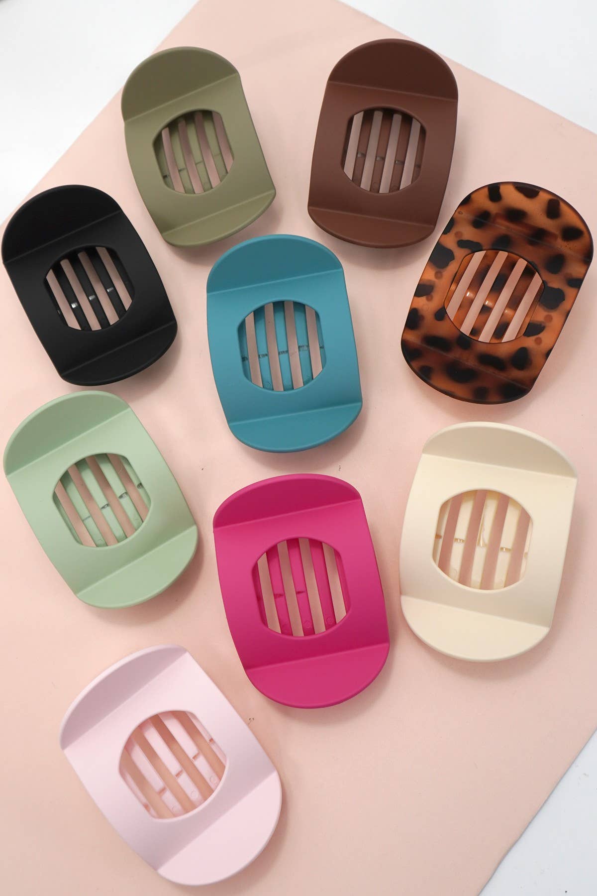 LAY FLAT LARGE HAIR CLAW CLIPS FOR SECURE STYLING