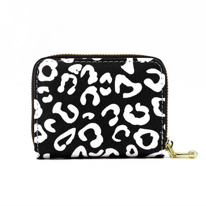 PU Leopard Card Holder Accordion Wallet