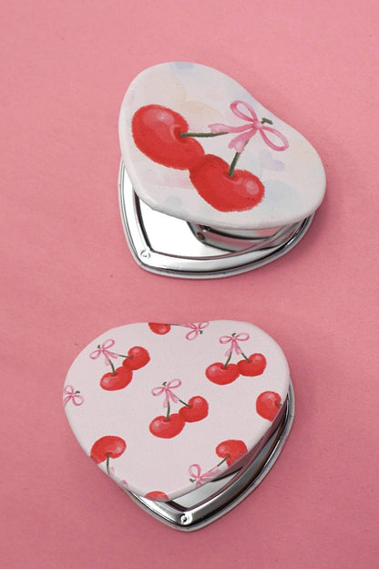 TRAVEL POCKET COMPACT HANDHELD BOW MIRROR