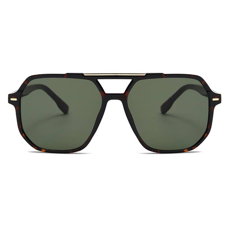 Double-Beam Aviator Sunglasses