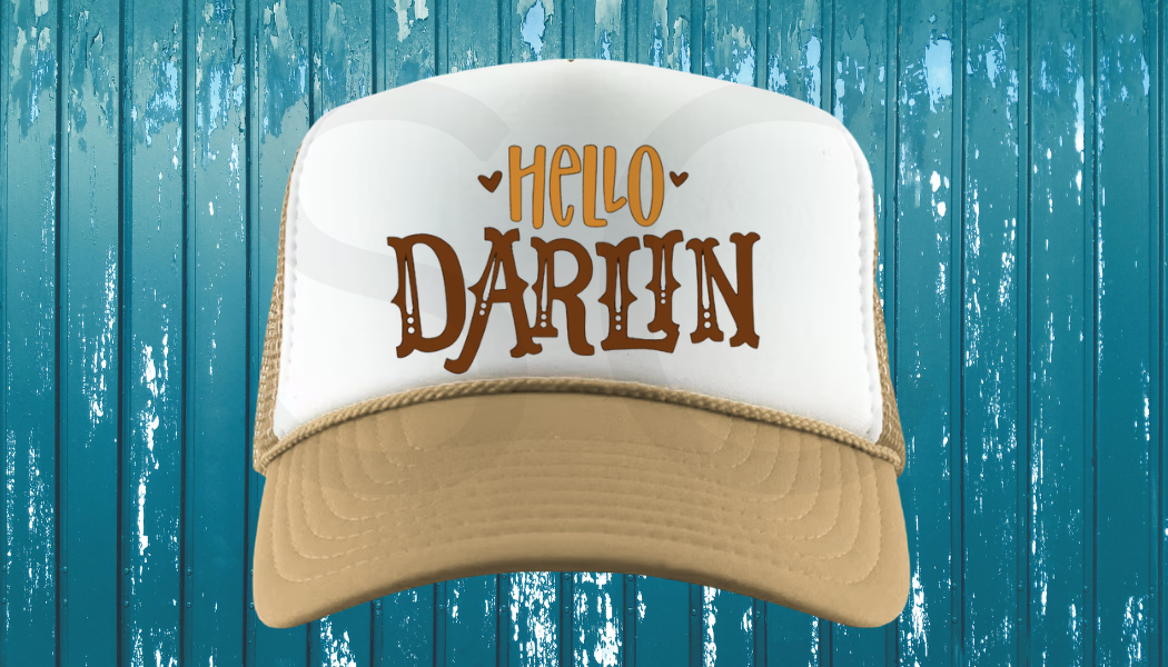 TRUCKER HATS - VINYL DESIGN OR WRITING