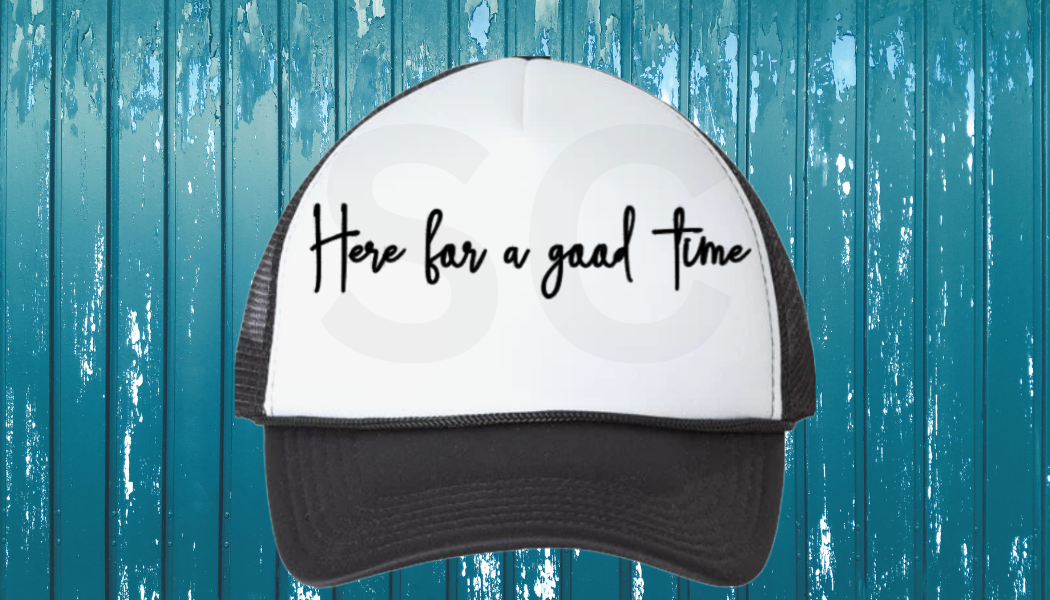 TRUCKER HATS - VINYL DESIGN OR WRITING