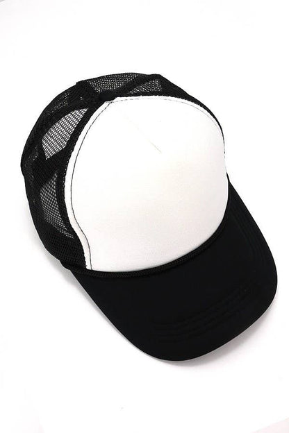 TRUCKER HAT FOAM FRONT MESH BACK HAT CAP