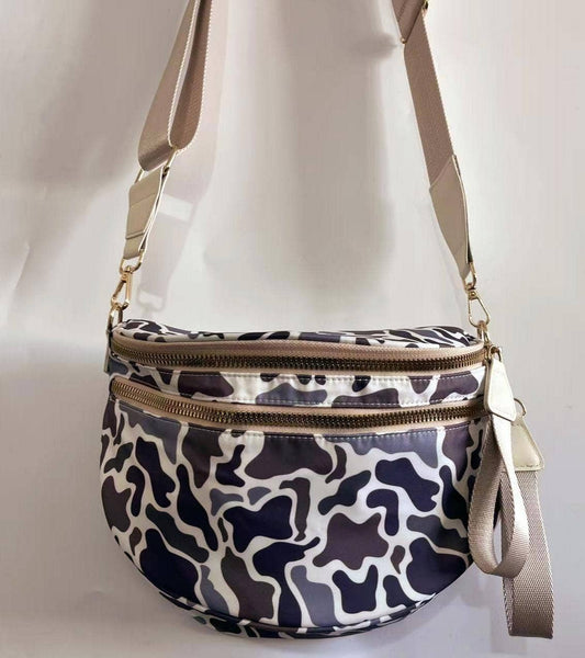 Grey Duck Camo Bum Bag Crossbody