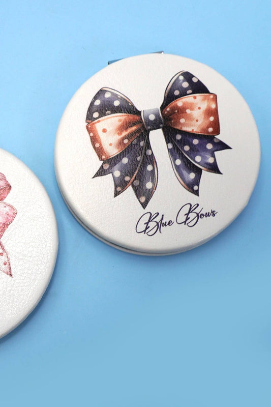 TRAVEL POCKET COMPACT HANDHELD BOW MIRROR