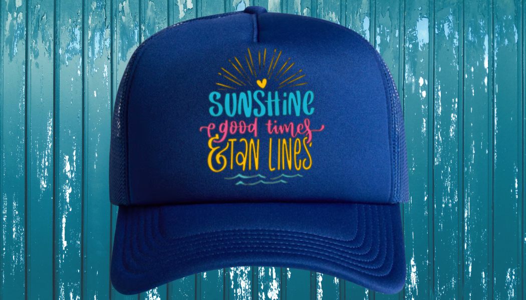 TRUCKER HATS - VINYL DESIGN OR WRITING