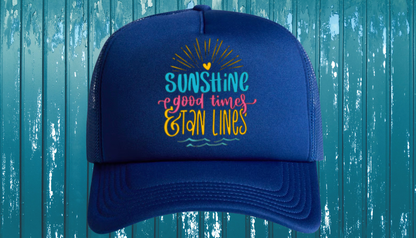 TRUCKER HATS - VINYL DESIGN OR WRITING