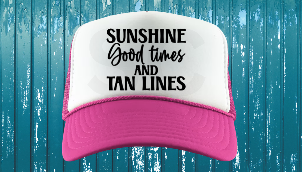 TRUCKER HATS - VINYL DESIGN OR WRITING