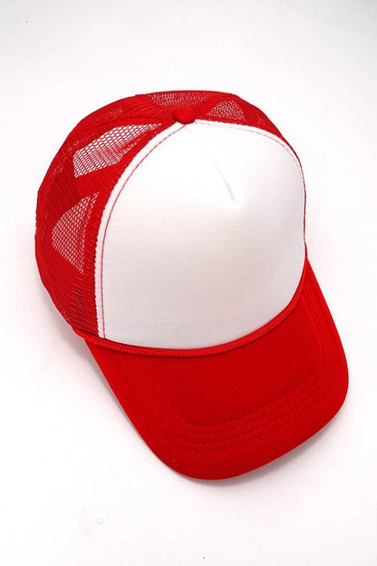 TRUCKER HAT FOAM FRONT MESH BACK HAT CAP