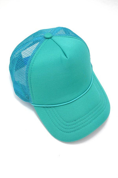 TRUCKER HAT FOAM FRONT MESH BACK HAT CAP