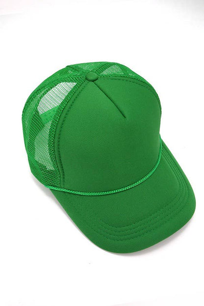 TRUCKER HAT FOAM FRONT MESH BACK HAT CAP
