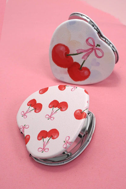 TRAVEL POCKET COMPACT HANDHELD BOW MIRROR