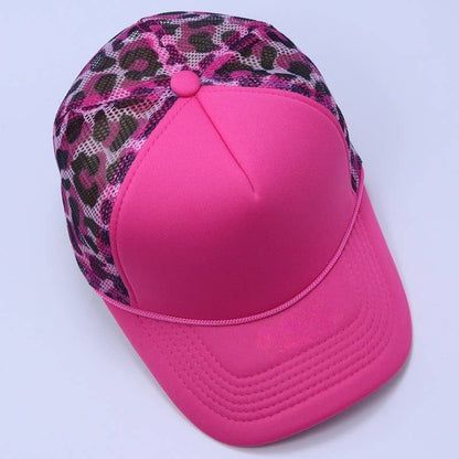 TRUCKER HAT CHECKER FOAM FRONT ANIMAL MESH CAP