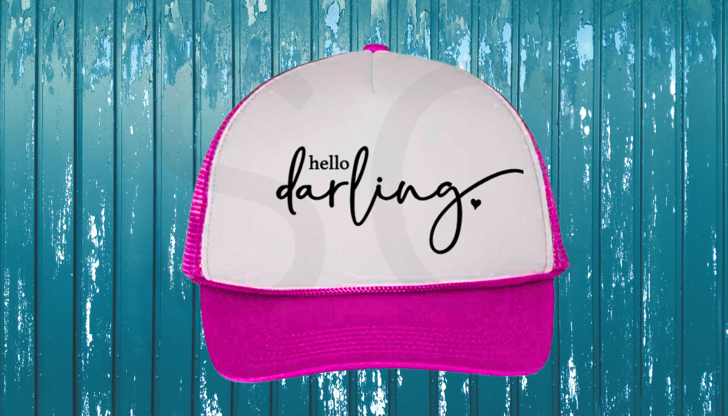 TRUCKER HATS - VINYL DESIGN OR WRITING