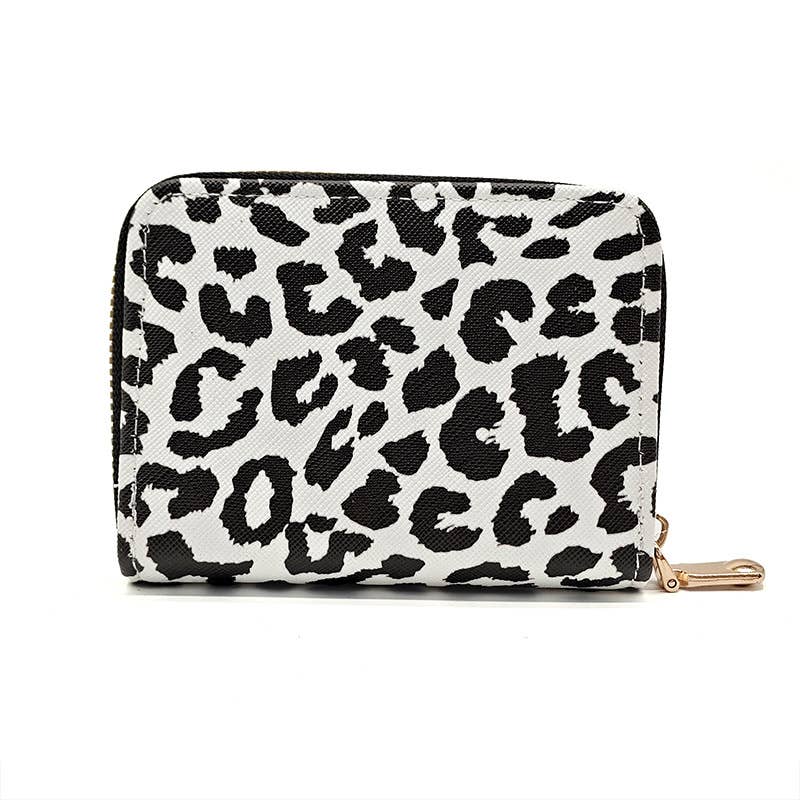 PU Leopard Card Holder Accordion Wallet