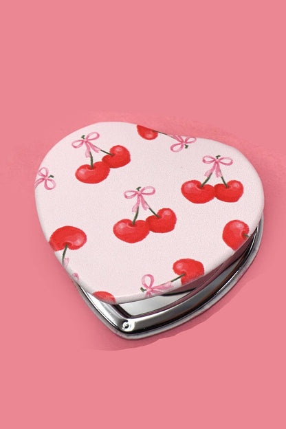 TRAVEL POCKET COMPACT HANDHELD BOW MIRROR