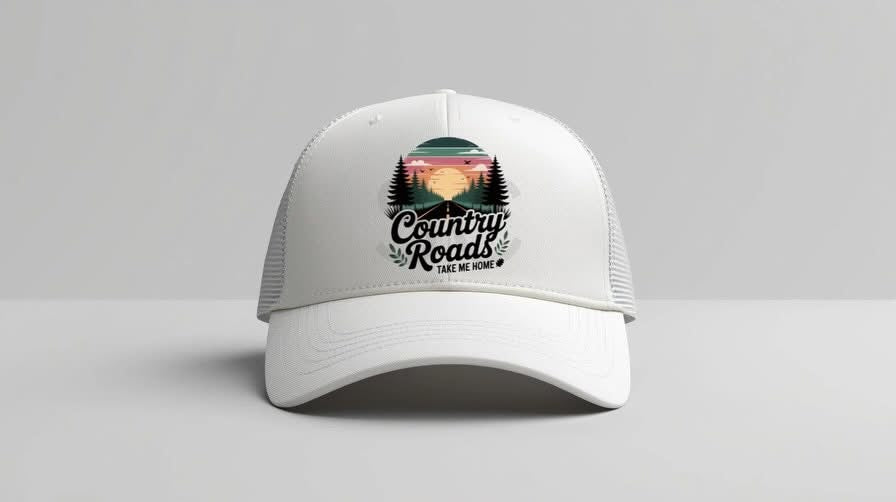 TRUCKER HATS - VINYL DESIGN OR WRITING