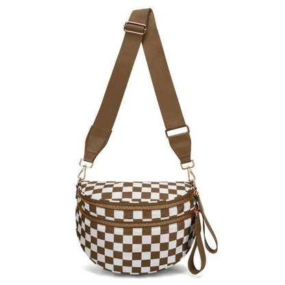 CROSSBODY ZIPPER REMOVAL STRAP SLING BUM BAG