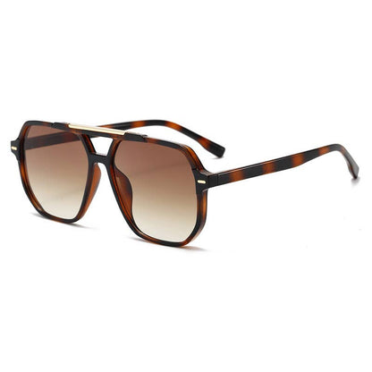 Double-Beam Aviator Sunglasses