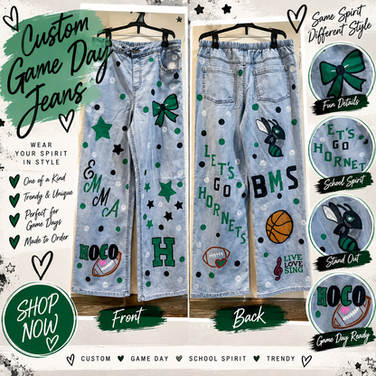 Custom School Spirit Jeans