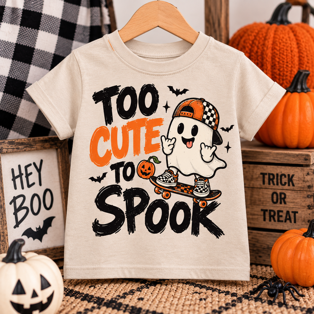 Boys "Too Cute To Spook" Graphic Tee