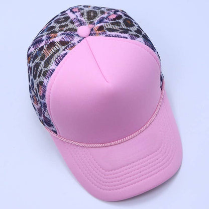 TRUCKER HAT CHECKER FOAM FRONT ANIMAL MESH CAP