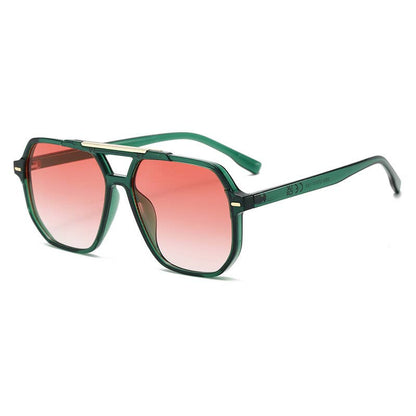 Double-Beam Aviator Sunglasses