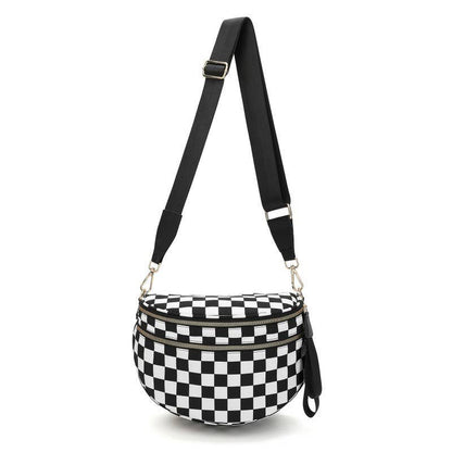 CROSSBODY ZIPPER REMOVAL STRAP SLING BUM BAG