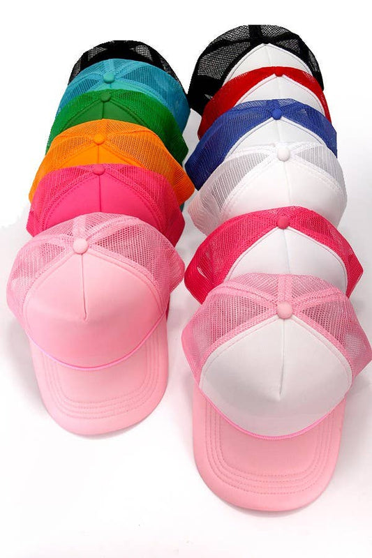 TRUCKER HAT FOAM FRONT MESH BACK HAT CAP