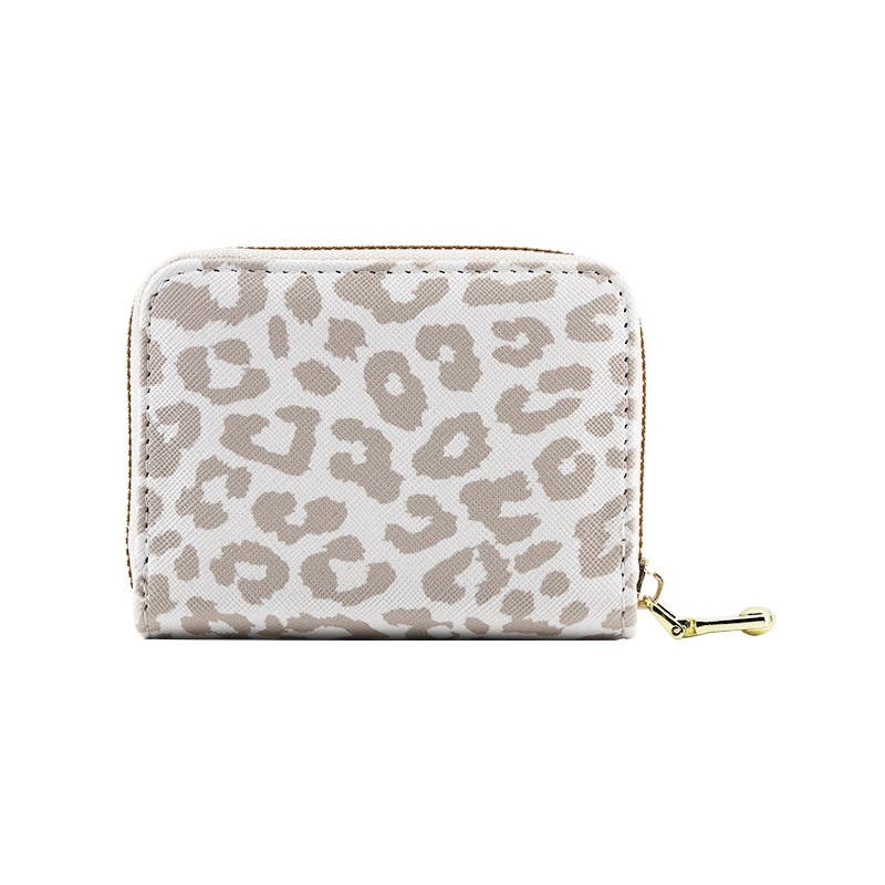 PU Leopard Card Holder Accordion Wallet