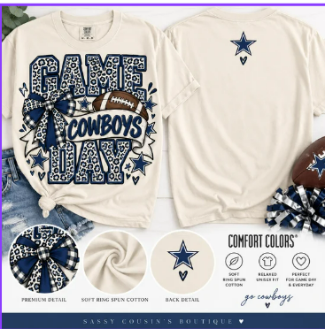Comfort Color Cowboys Graphic Tee