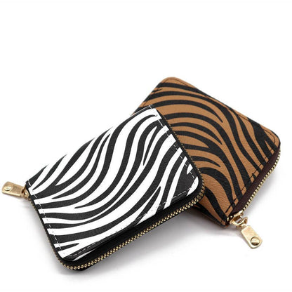 PU Leopard Card Holder Accordion Wallet