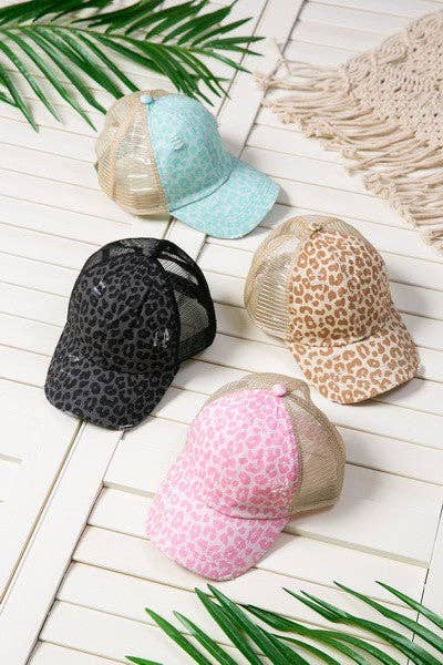 PREMIUM DISTRESS MESH BACK BASEBALL CAP - NO DESIGN OR CUSTOM