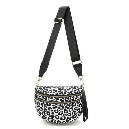 CROSSBODY ZIPPER REMOVAL STRAP SLING BUM BAG